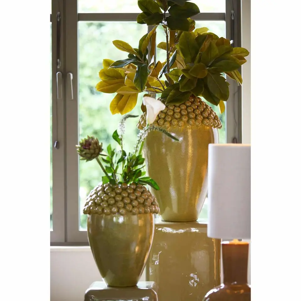 Vaas Lovro - Olijfgroen - &Oslash;32x43.5cm