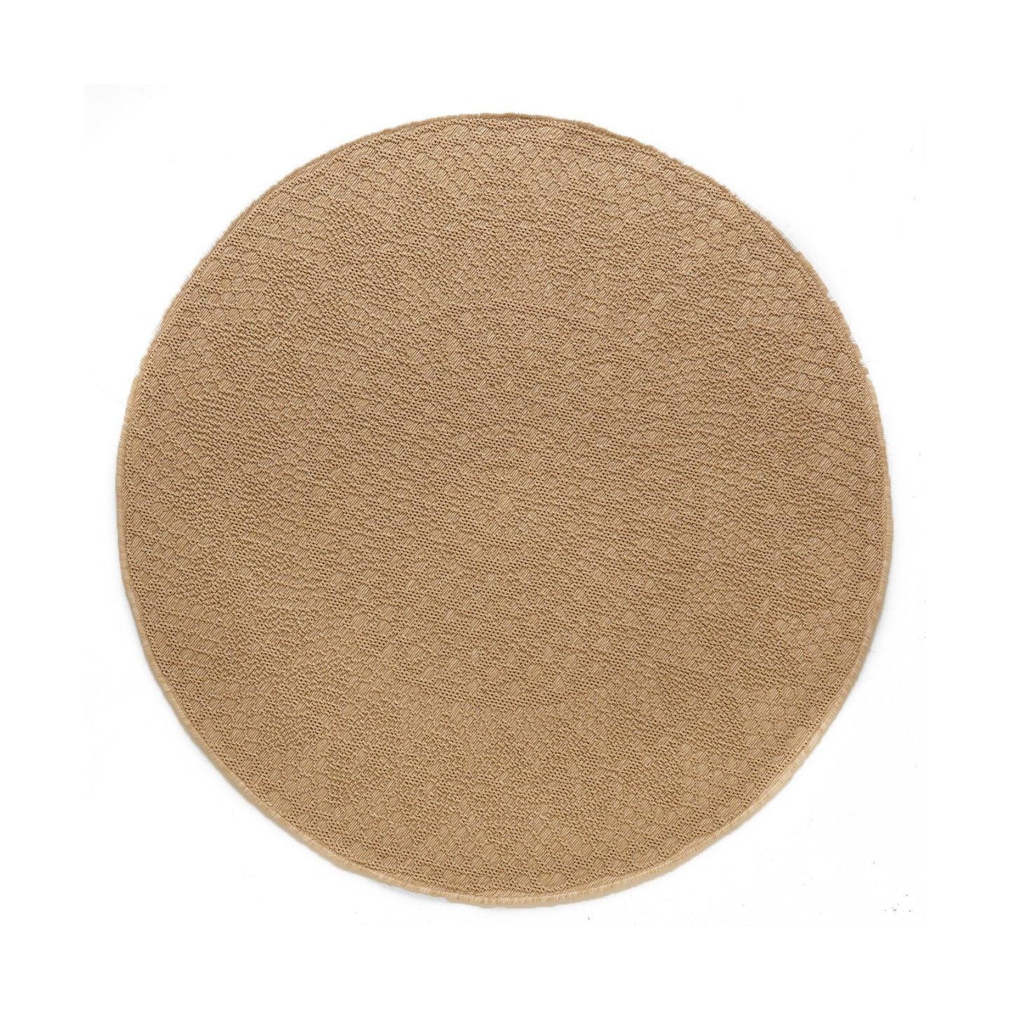 AFK Living vloerkleed Crochet - voor binnen en buiten - beige - 230 x 230 cm