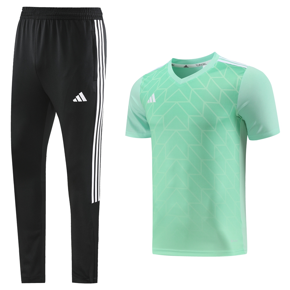 Adidas Short Sleeve Training Jersey Set - AD05- Fruit Green