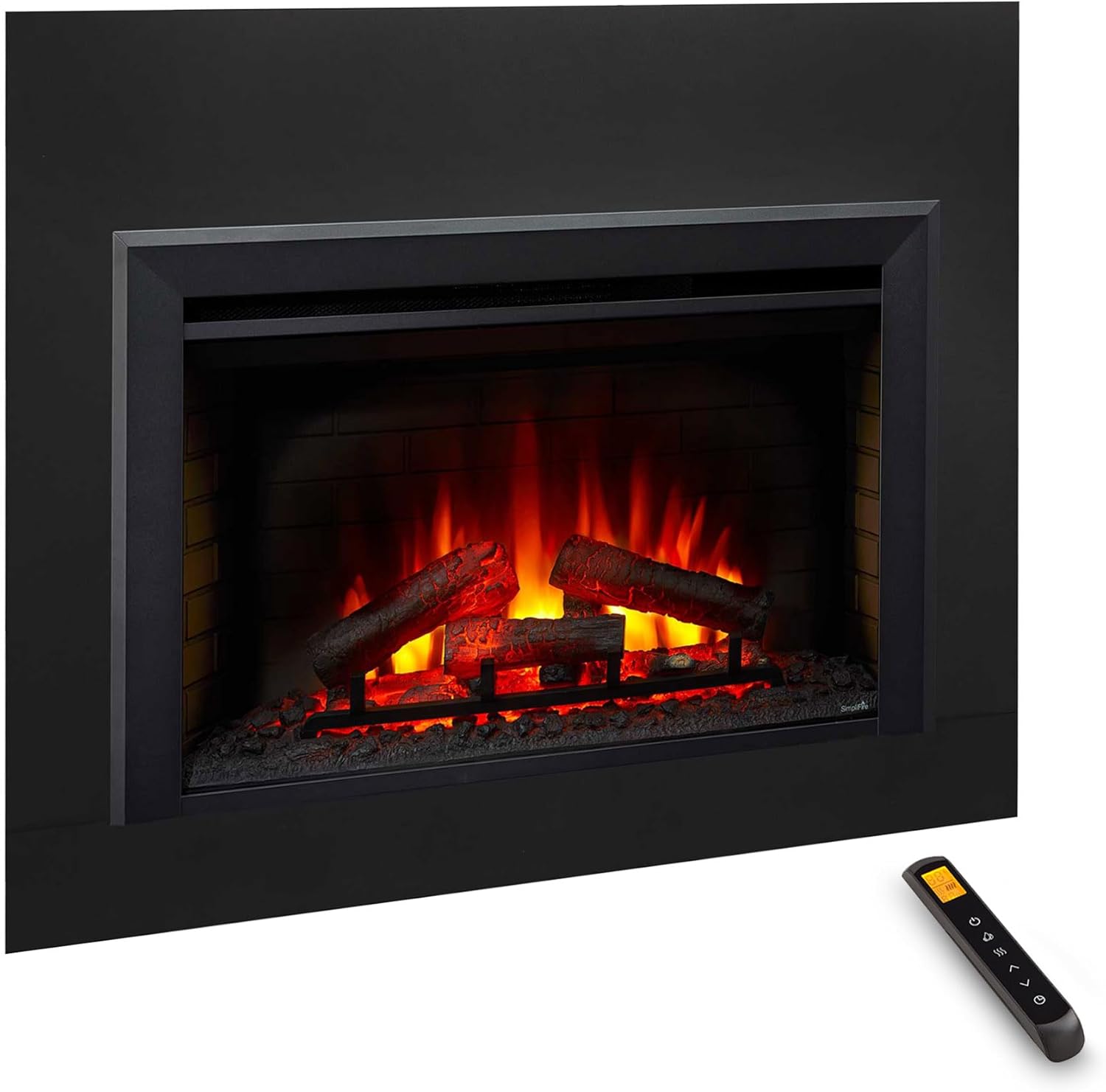 SimpliFire 35-Inch Electric Fireplace Insert, Large Black Surround, 44 x 32 (SF-INS35-SF-SI4432-INS35)