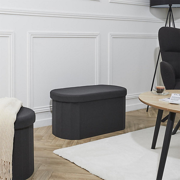Banc coffre de rangement pliable