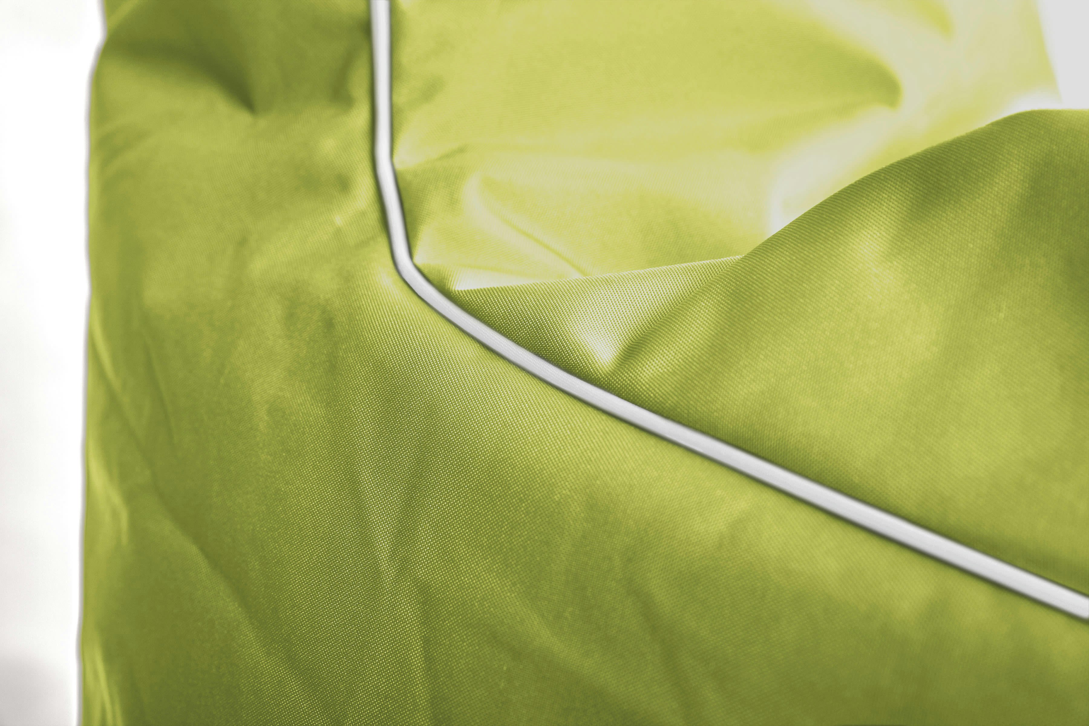 SWING SCUBA - Pouf d'extérieur vert anis avec dossier 95x65x90 cm