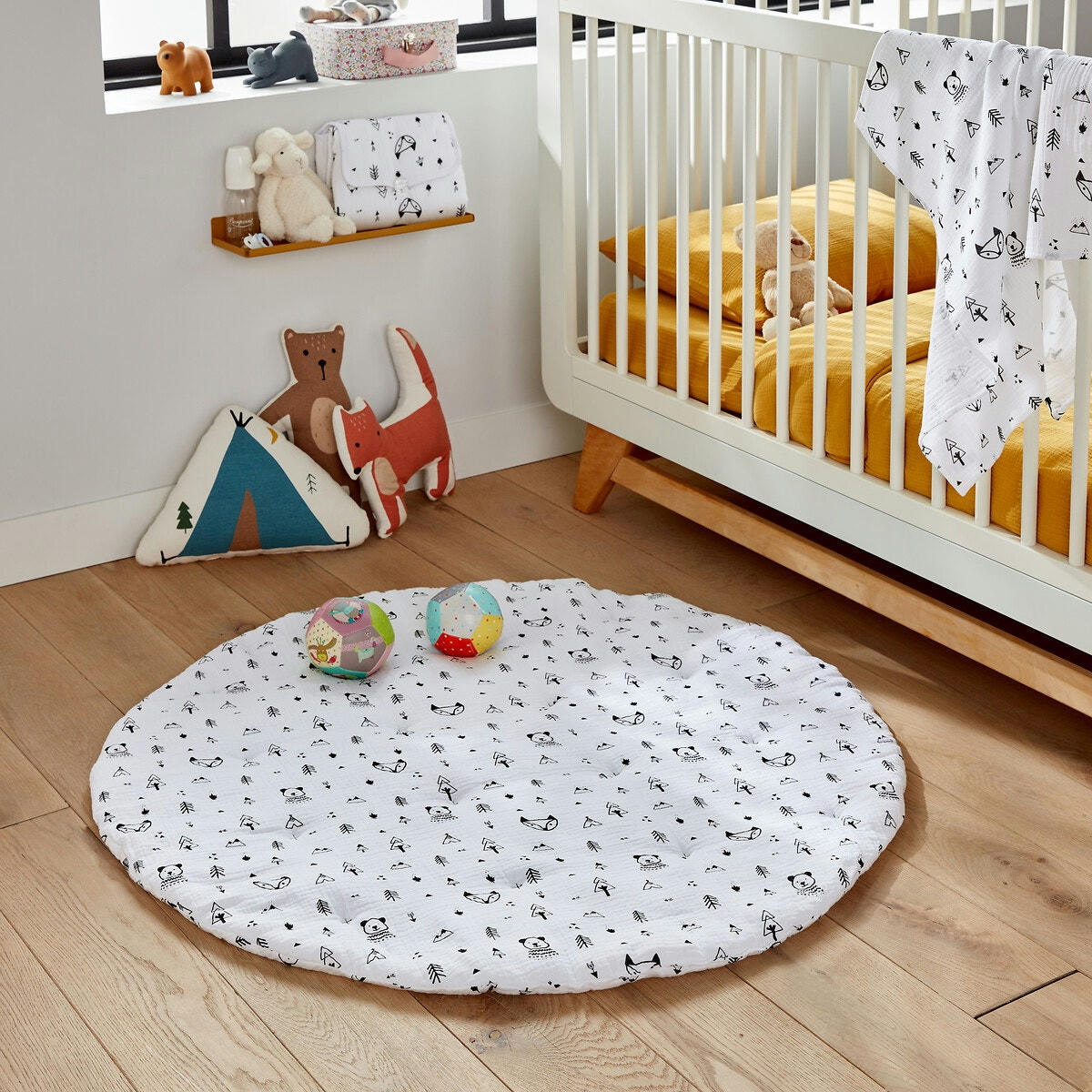 Matelas de jeu gaze de coton, Forest Camp
