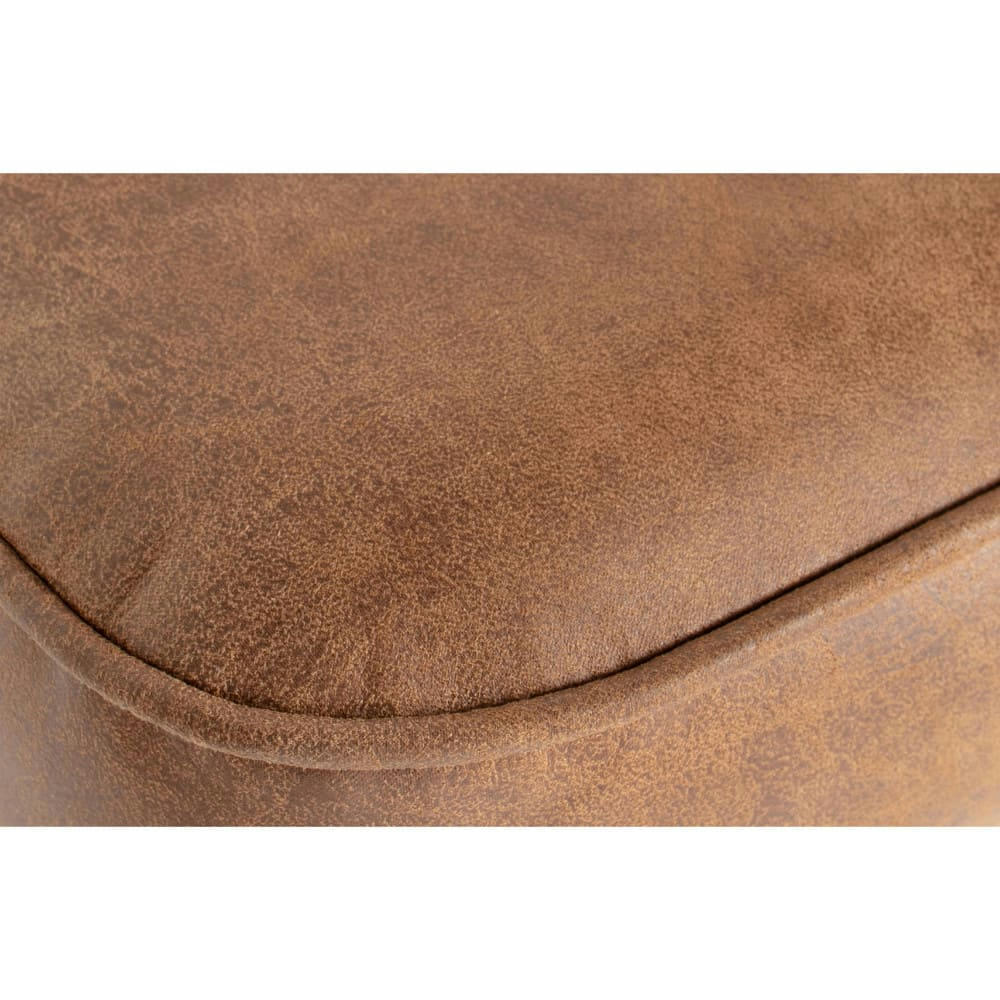 VOGUE - Tabouret de bar en simili 65cm cognac