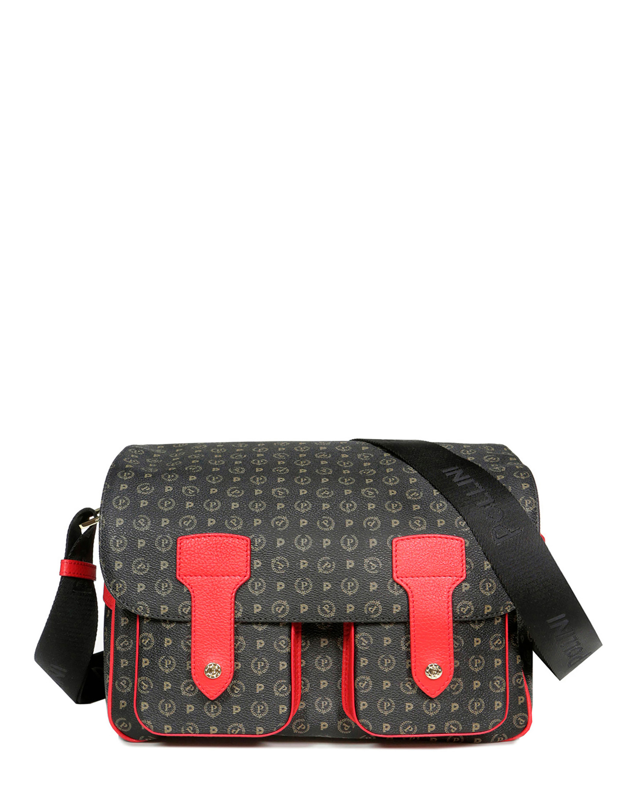 Borsa A Spalla Multitasche Heritage Logo Classic Nero/lacca