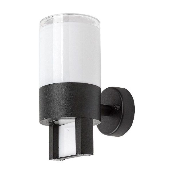 Kinkiet zewnętrzny LEITHAczarno-biały LED 1x12W 740lm IP44 Rabalux