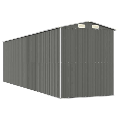 NNEVL Garden Shed Light Grey 192x689x223 cm Galvanised Steel