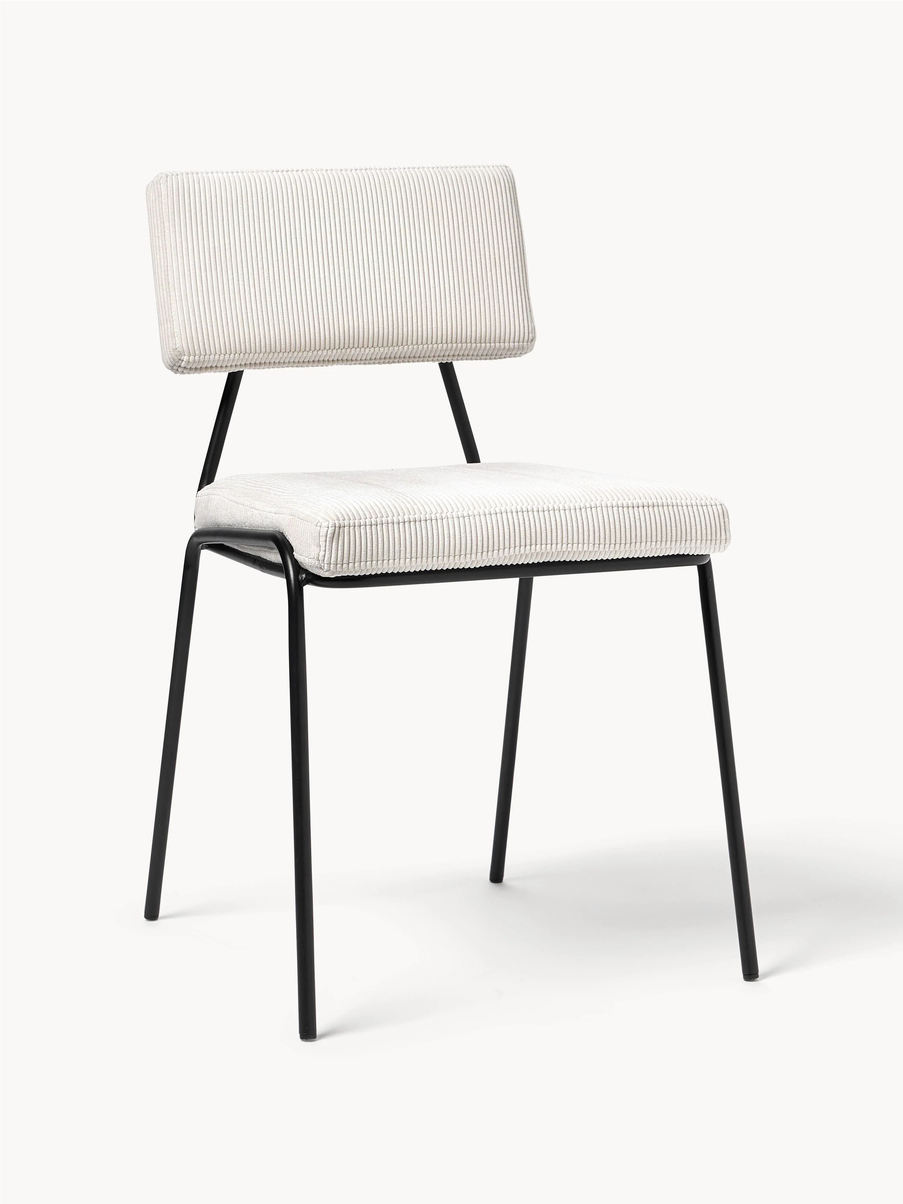 Cord-Polsterstühle Mats, 2er-Set