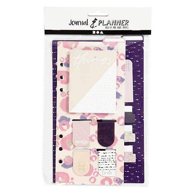 PLANNER - Kit mémos journal planneur violet