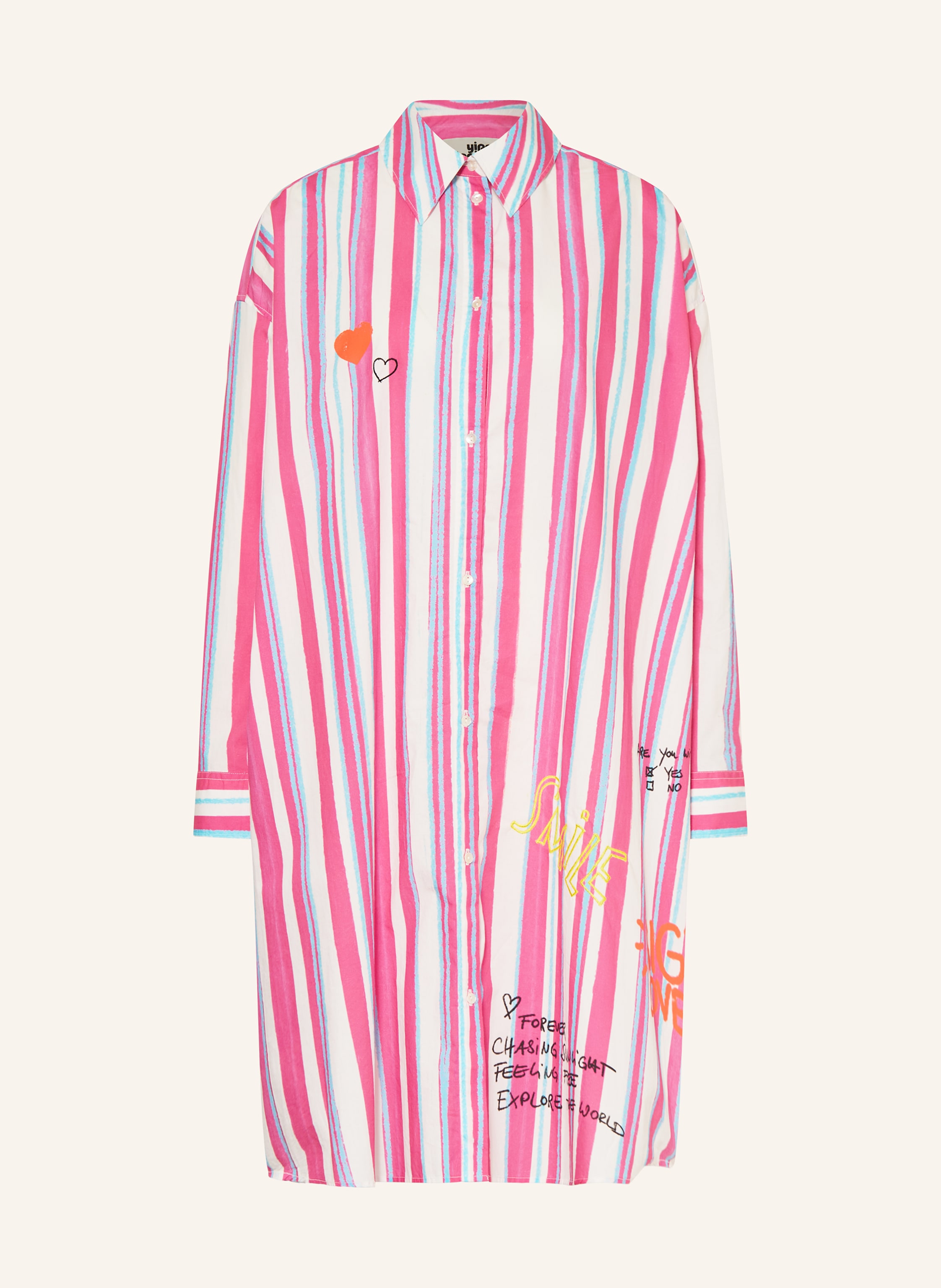 yippie hippie Hemdblusenkleid
