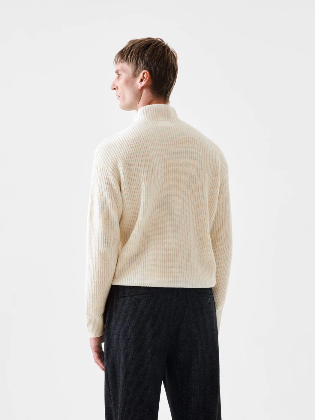 Pull côtelé col cheminée - L'atelier