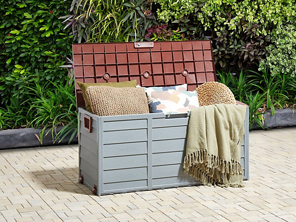 Coffre de rangement LOCARNO 112 cm 50 cm Marron