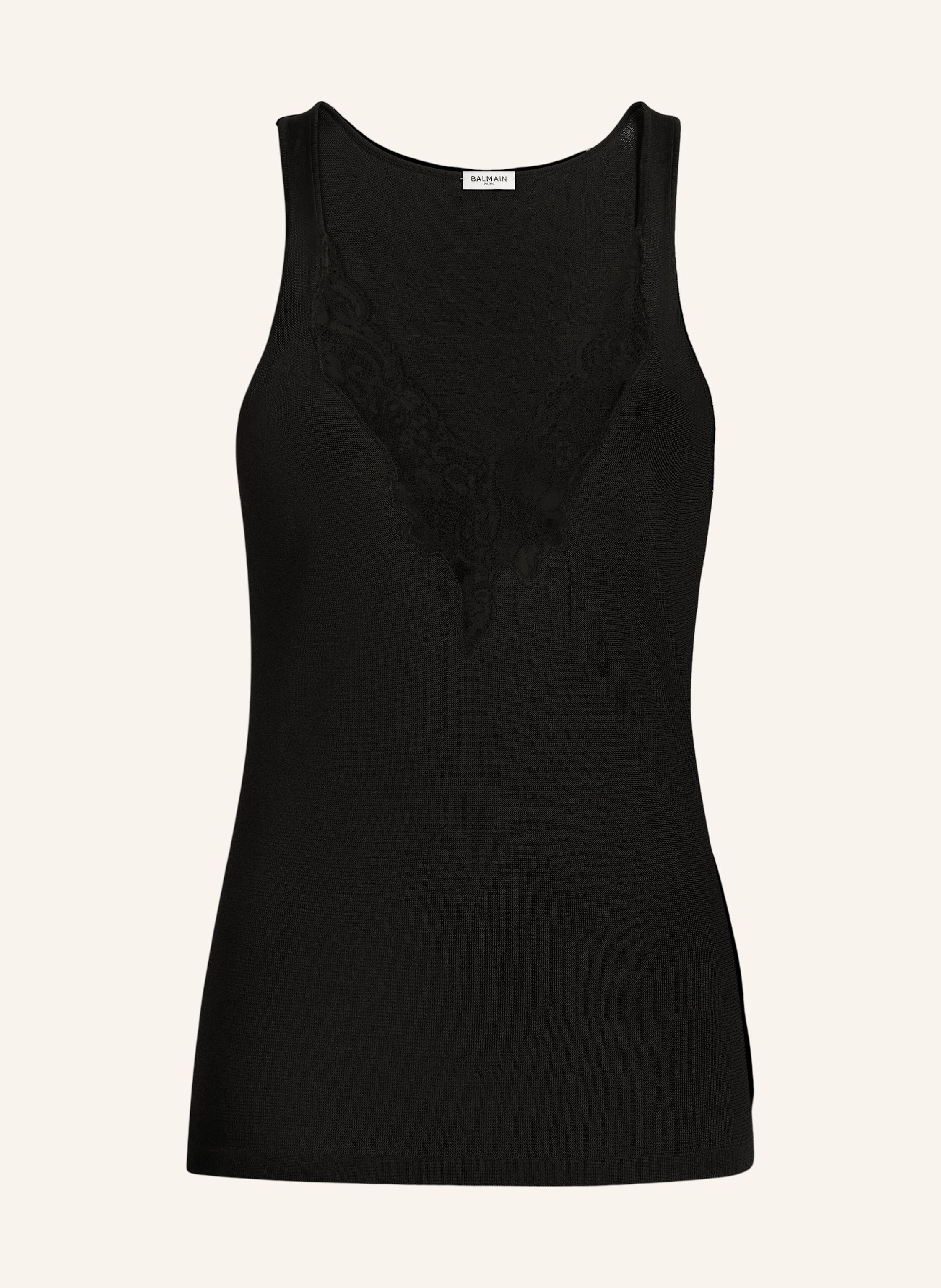 BALMAIN Tanktop mit Spitze