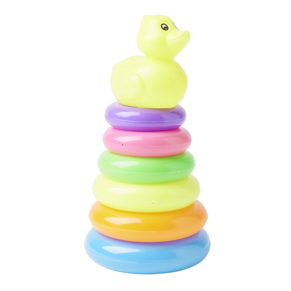 Jouet pour le bain canard et anneaux à empiler