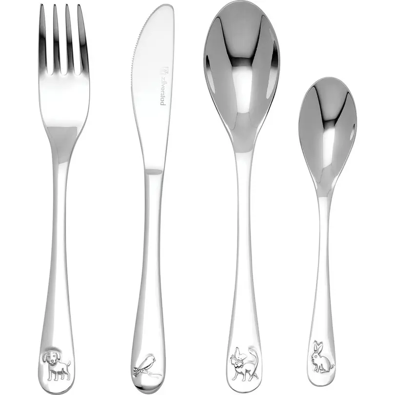 Besteckset 4-teilig Haustiere