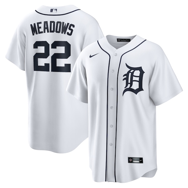 Parker Meadows Detroit Tigers Nike Home Replica Jersey - White
