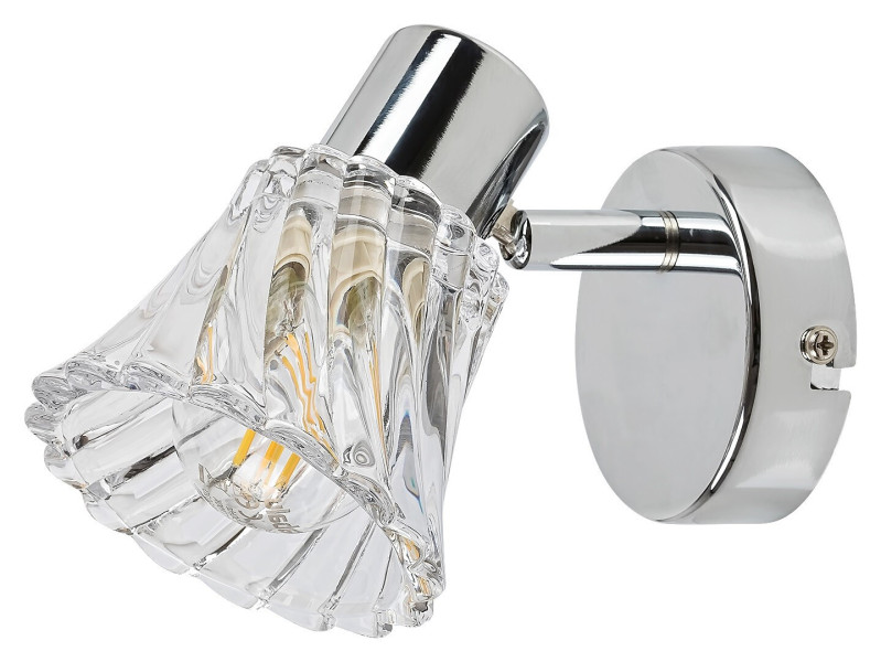 Kinkiet srebrny Hestia 1xE14x40W wym:11,5x9x13cm IP20 Rabalux