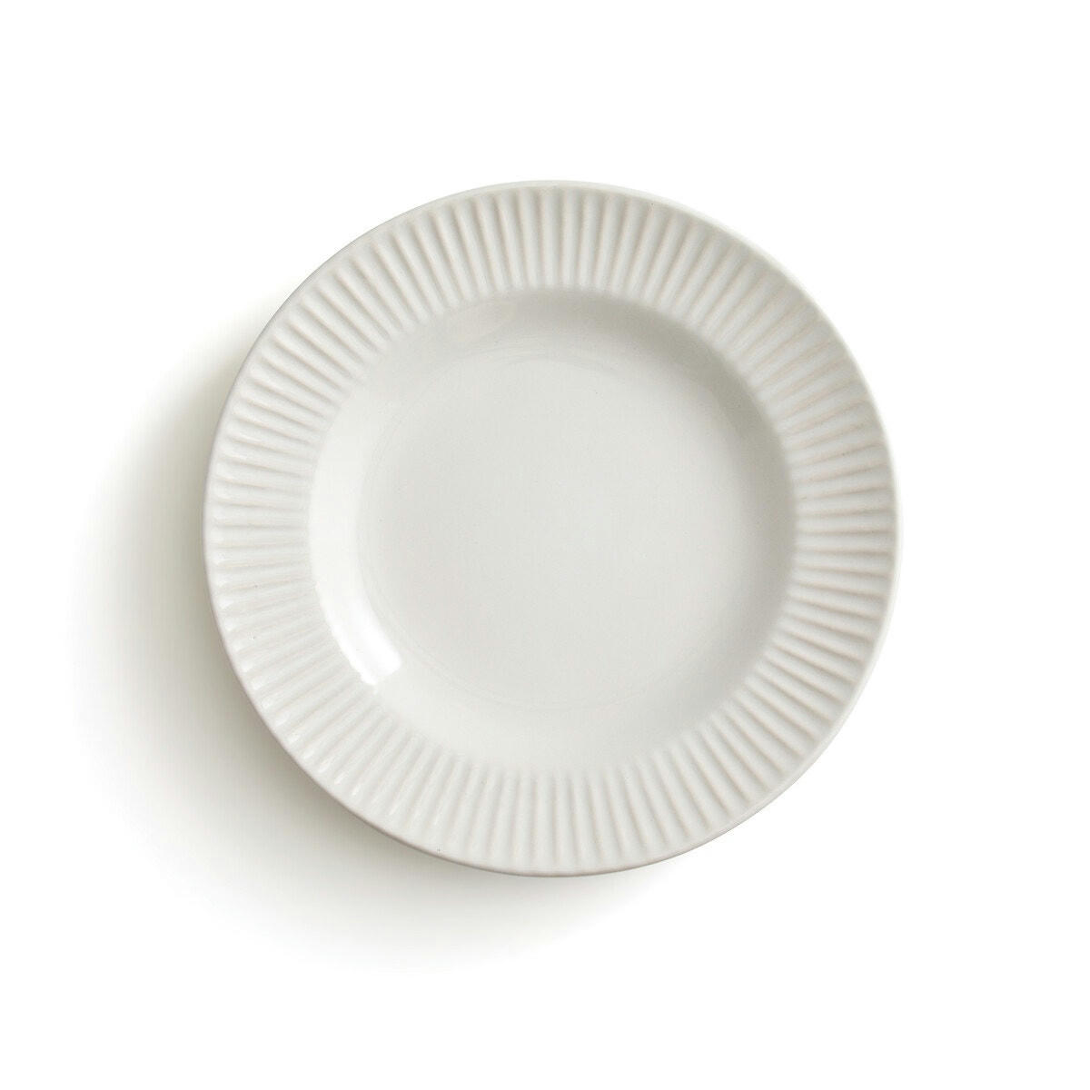 Lot de 4 assiettes à dessert en grès Fari