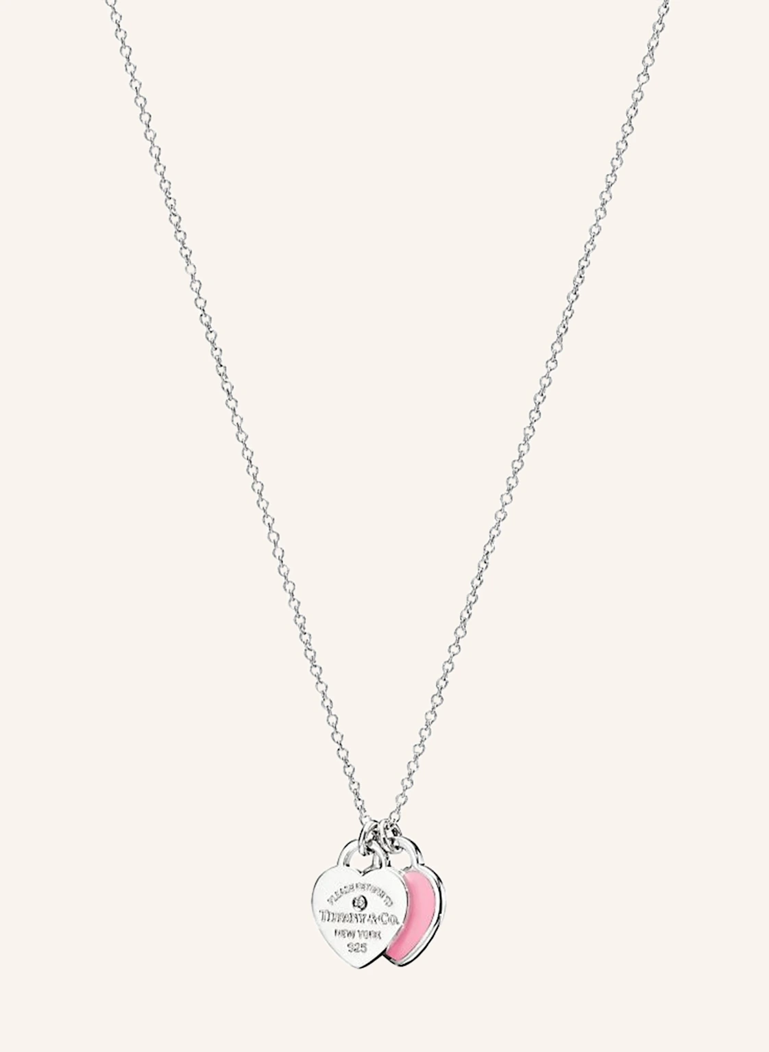 TIFFANY & Co. Halskette RETURN TO TIFFANY™ aus Sterlingsilber mit Diamanten