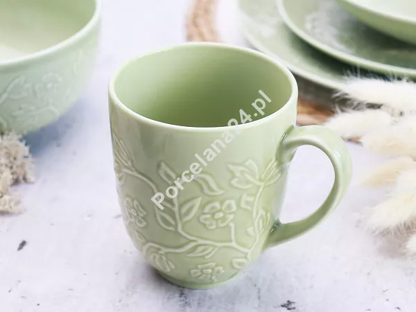 Serwis obiadowo-herbaciany na 6 osób (26 el) Lubiana - Hanami Pistacjowa Zieleń