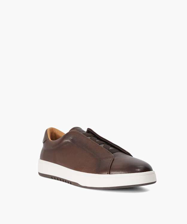 Troys Brown - Troys Lace-less Cupsole Trainers