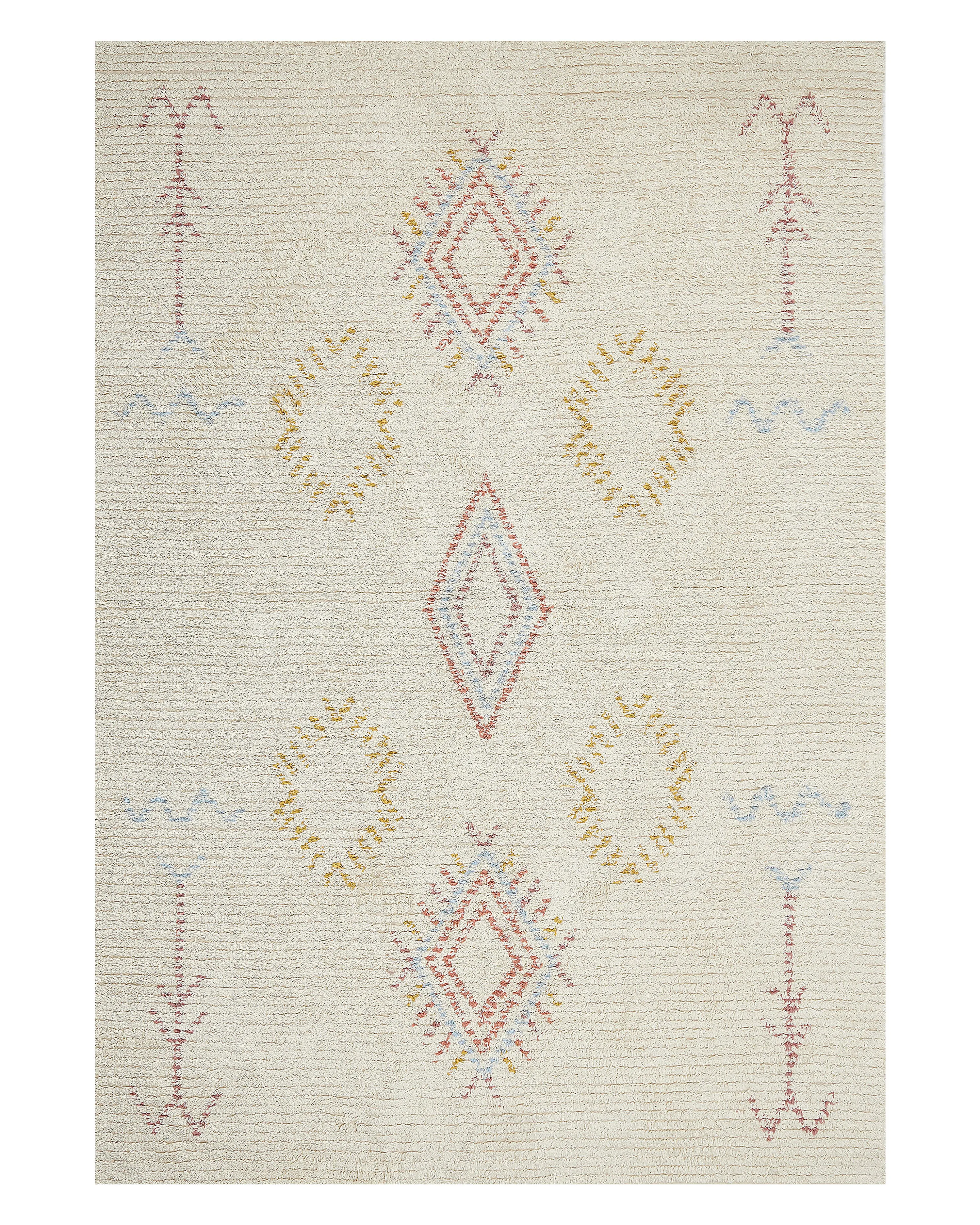 Rug BETTIAH Beige 140 x 200 cm Cotton