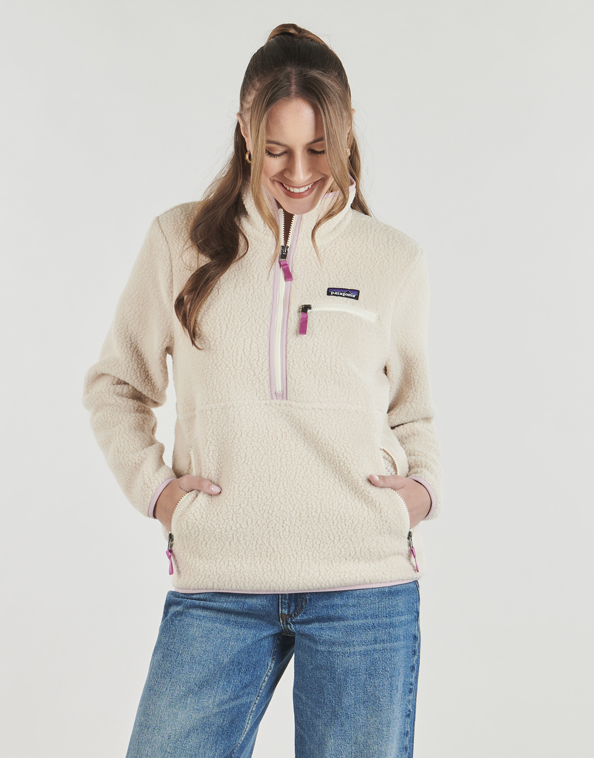 Patagonia - W'S RETRO PILE MARSUPIAL - Beige