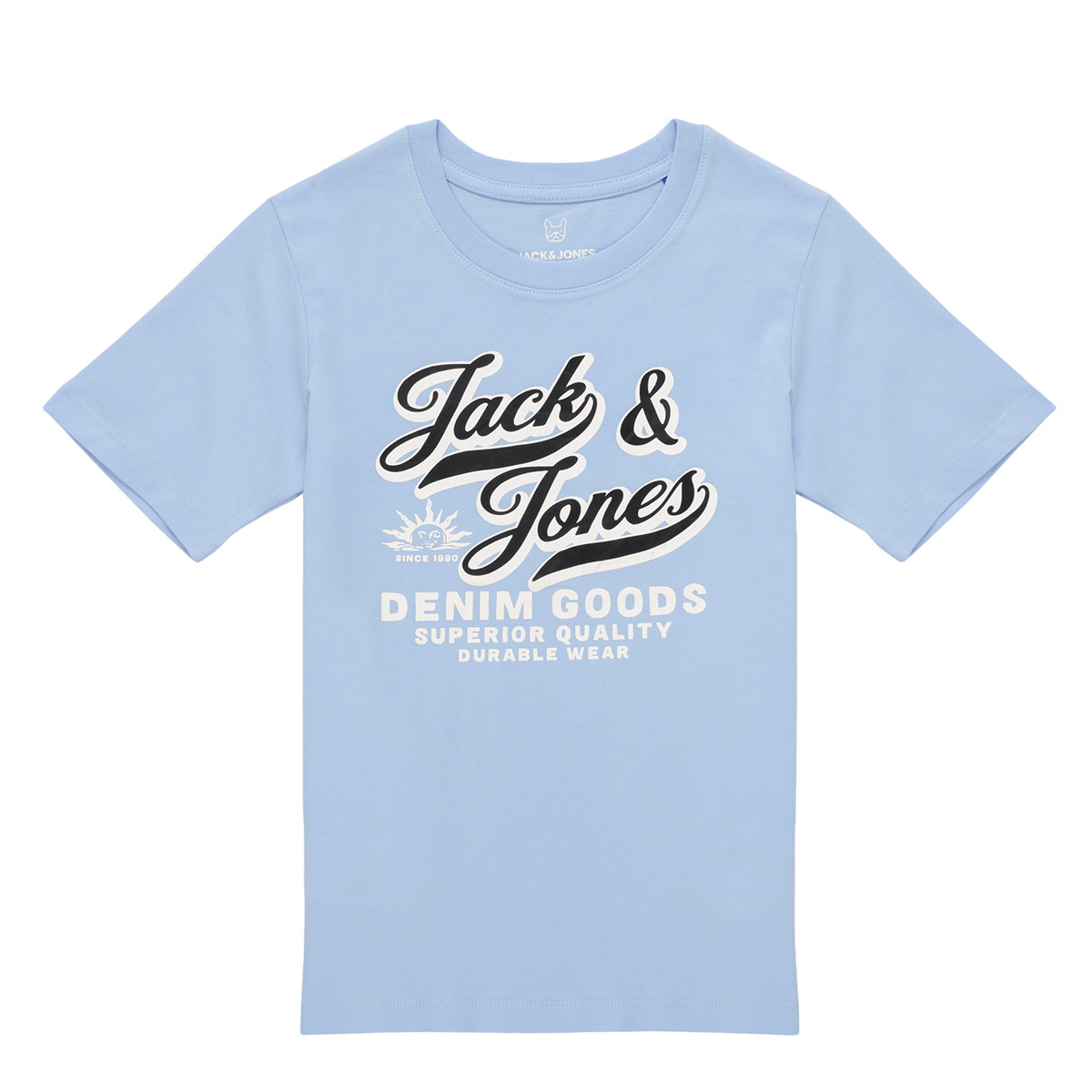 Jack & Jones - JJELOGO TEE SS ONECK - Blue / Sky