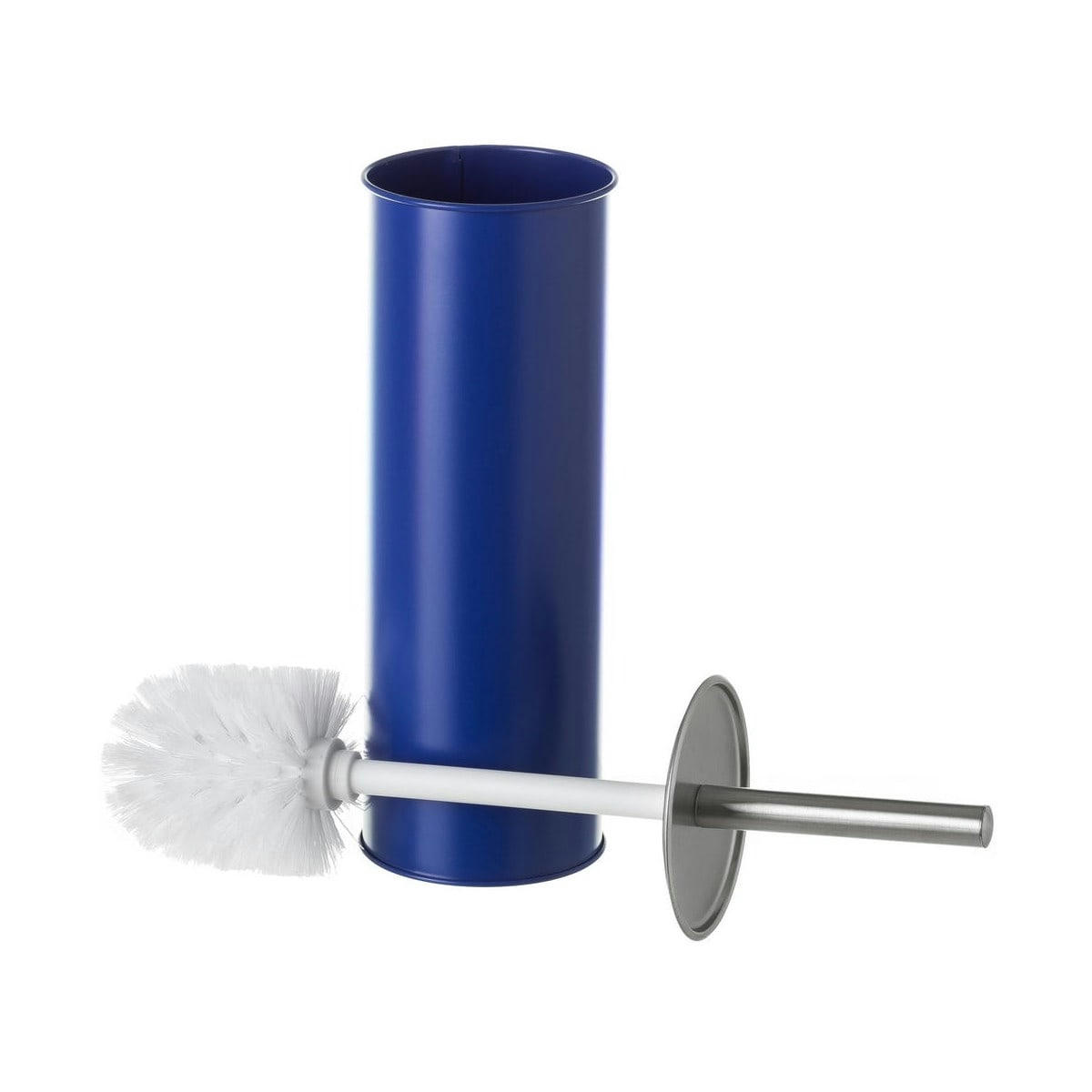 - Balai brosse WC métal bleu foncé