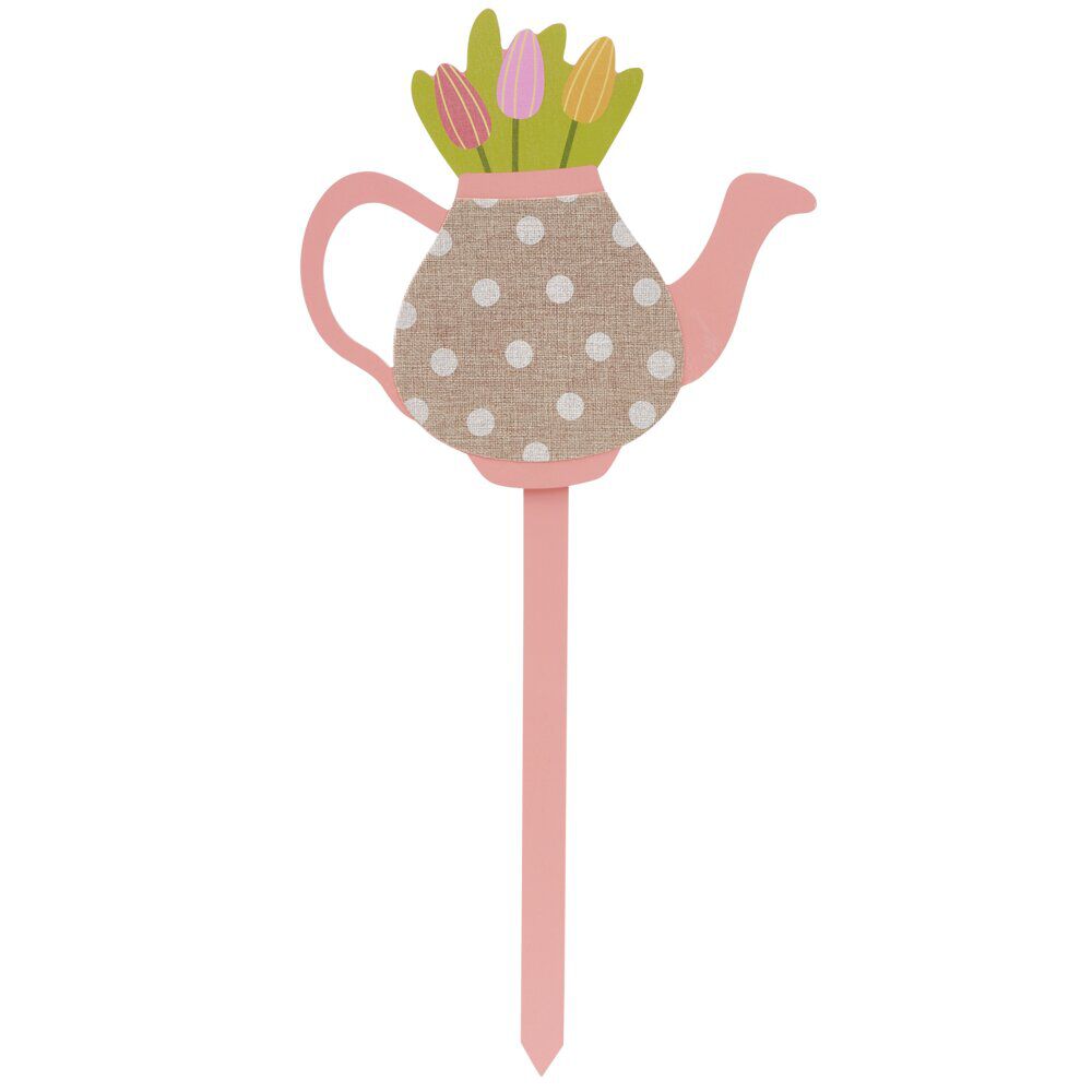 Décoration à planter pique motif printanier H71cm (3 modèles)