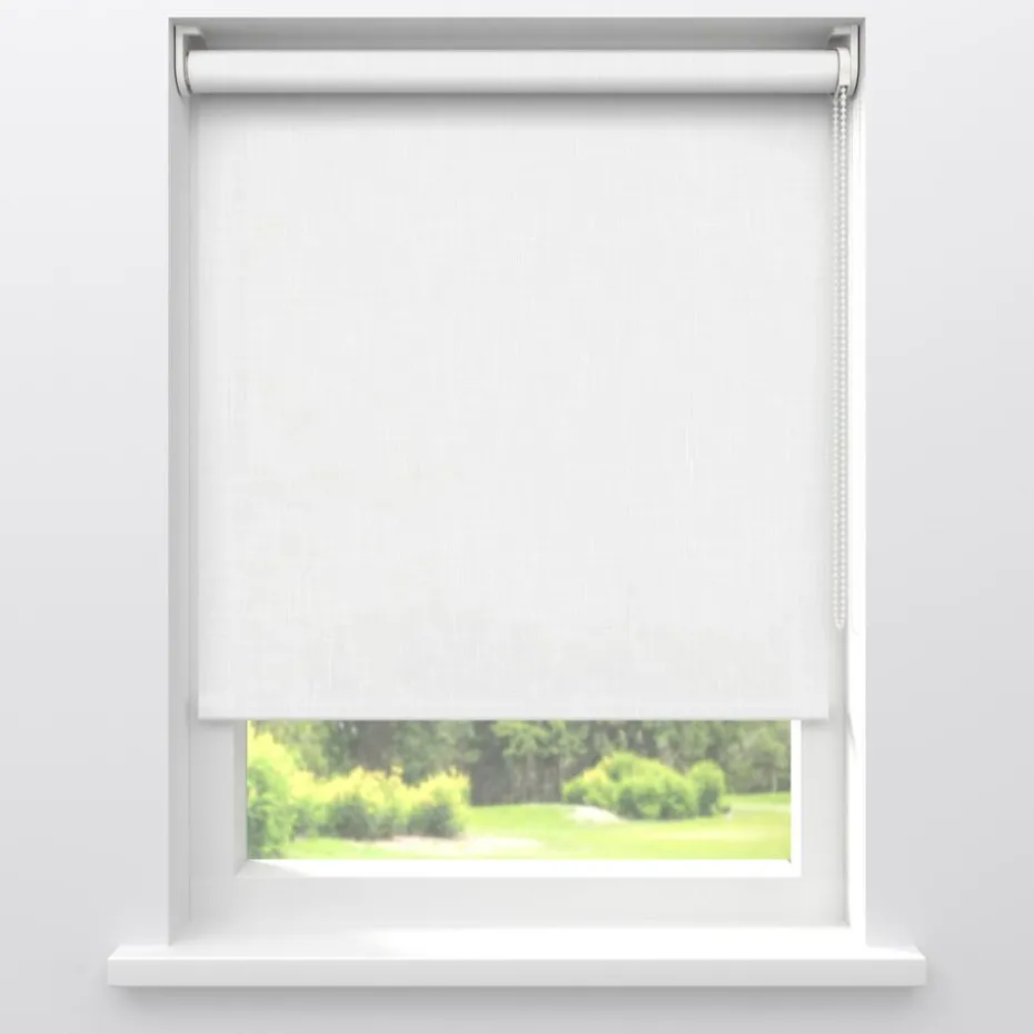 Kwantum Rolgordijnen | Fenstr Rolgordijn Iris  Lichtdoorlatend Wit