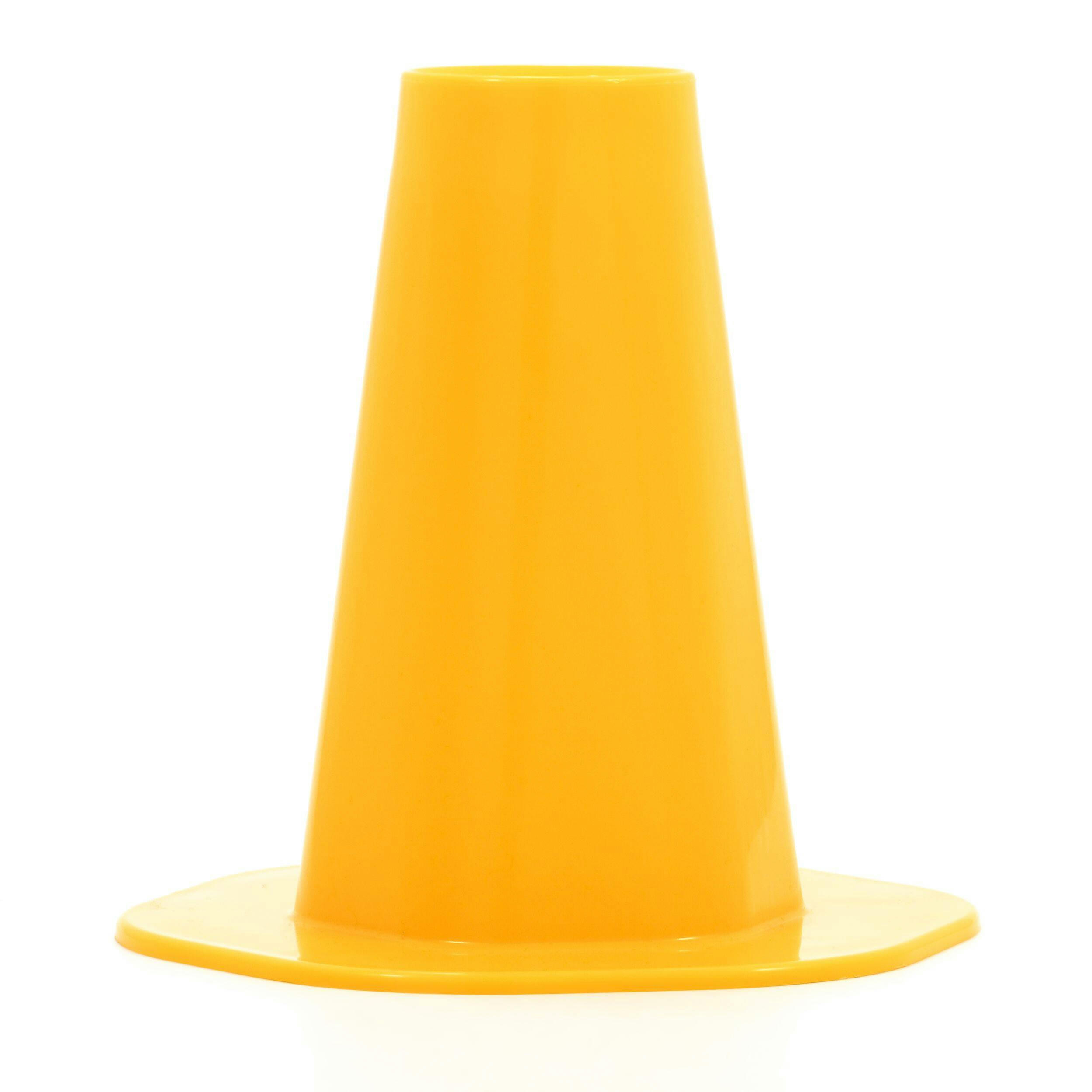 CAMCO 44635 Heavy-Duty Plastic Cone Tongue Jack Stand, Yellow
