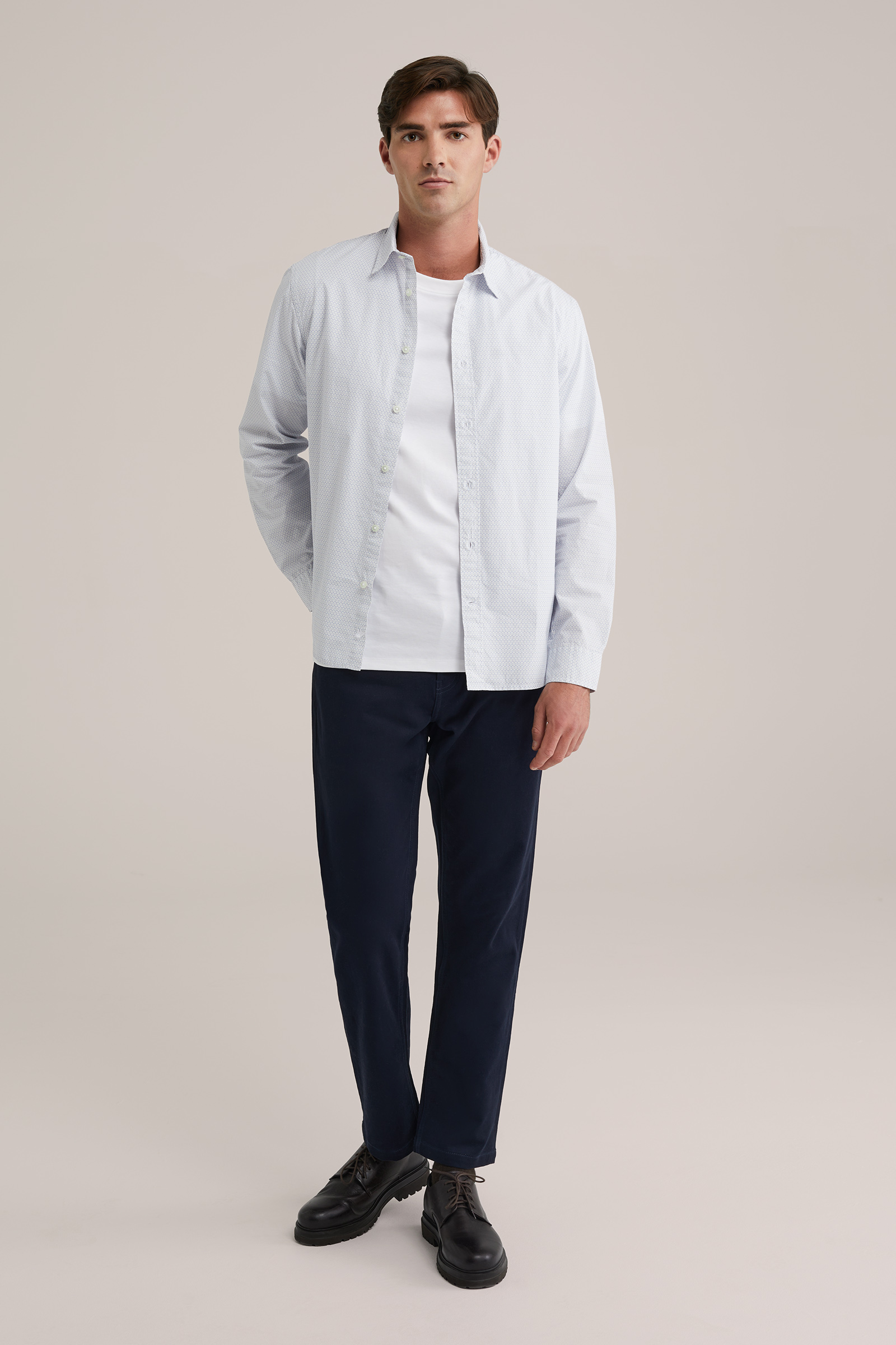 Heren regular fit broek