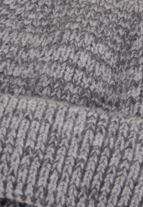 Mens Light Grey Knitted Thinsulate Beanie