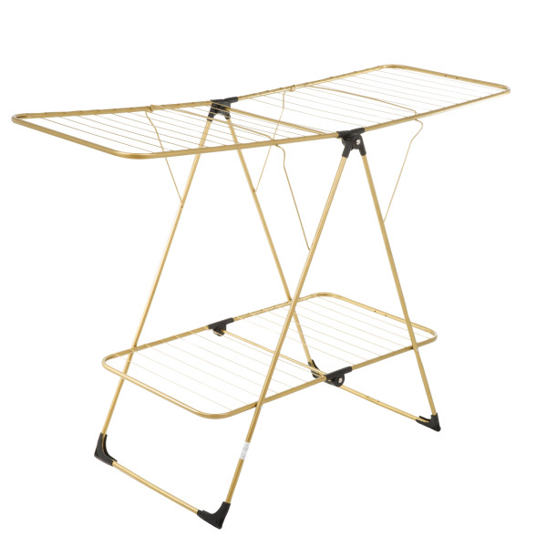 Suszarka na pranie stojąca A300 163x62x114 cm złota VELKEA