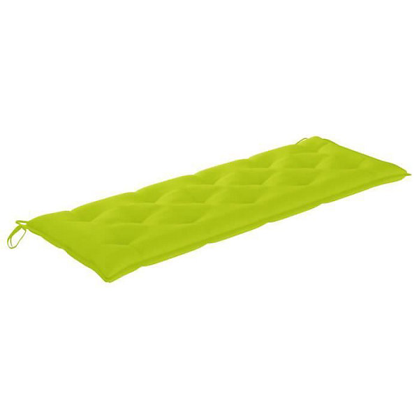 Banc de jardin empilable et coussin, 159 cm, vidaXL Bois de teck massif.