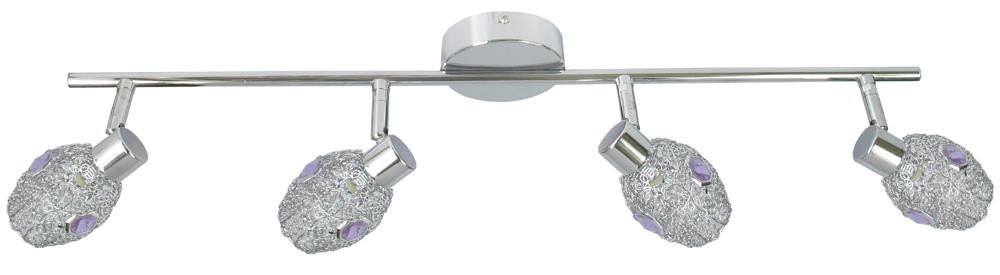 Lampa sufitowa fioletowa GOLDEN 4xG9x15W wym: 16x70x12 cm Candellux