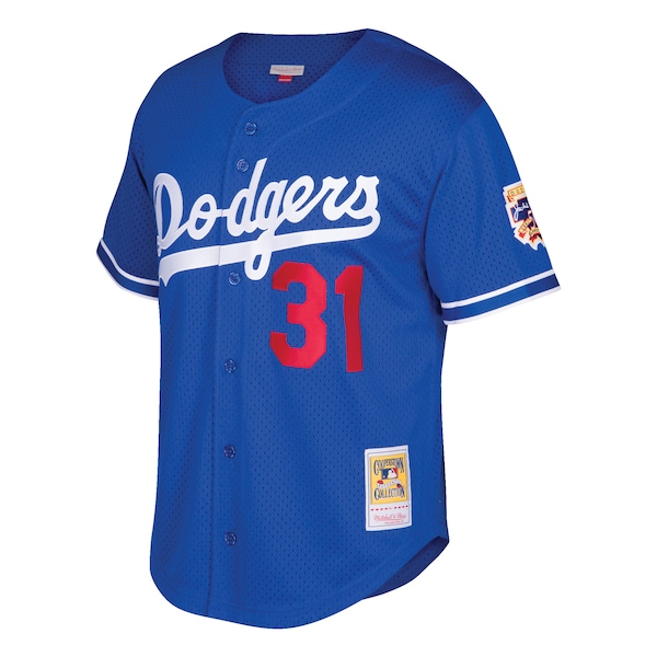 Mike Piazza Los Angeles Dodgers Youth Cooperstown Collection Mesh Batting Practice Jersey - Royal