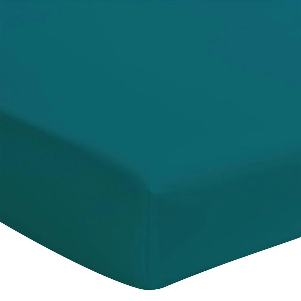 PERCALE - Drap housse en percale de coton 80 fils 140x190