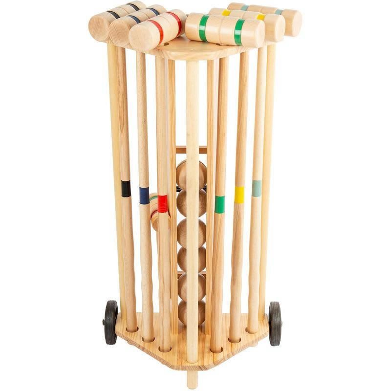 - Jeu de croquet professionnel avec chariot