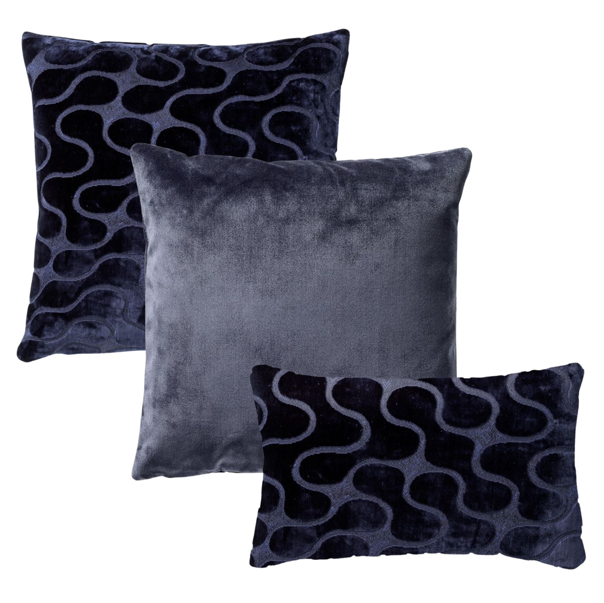 KUSSENSET | 3-delig | Celeste Curated | blauw | Hoii | inclusief veren binnenkussens