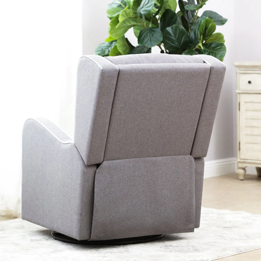 Copper Grove Korosten Tufted Fabric Swiveling Armchair