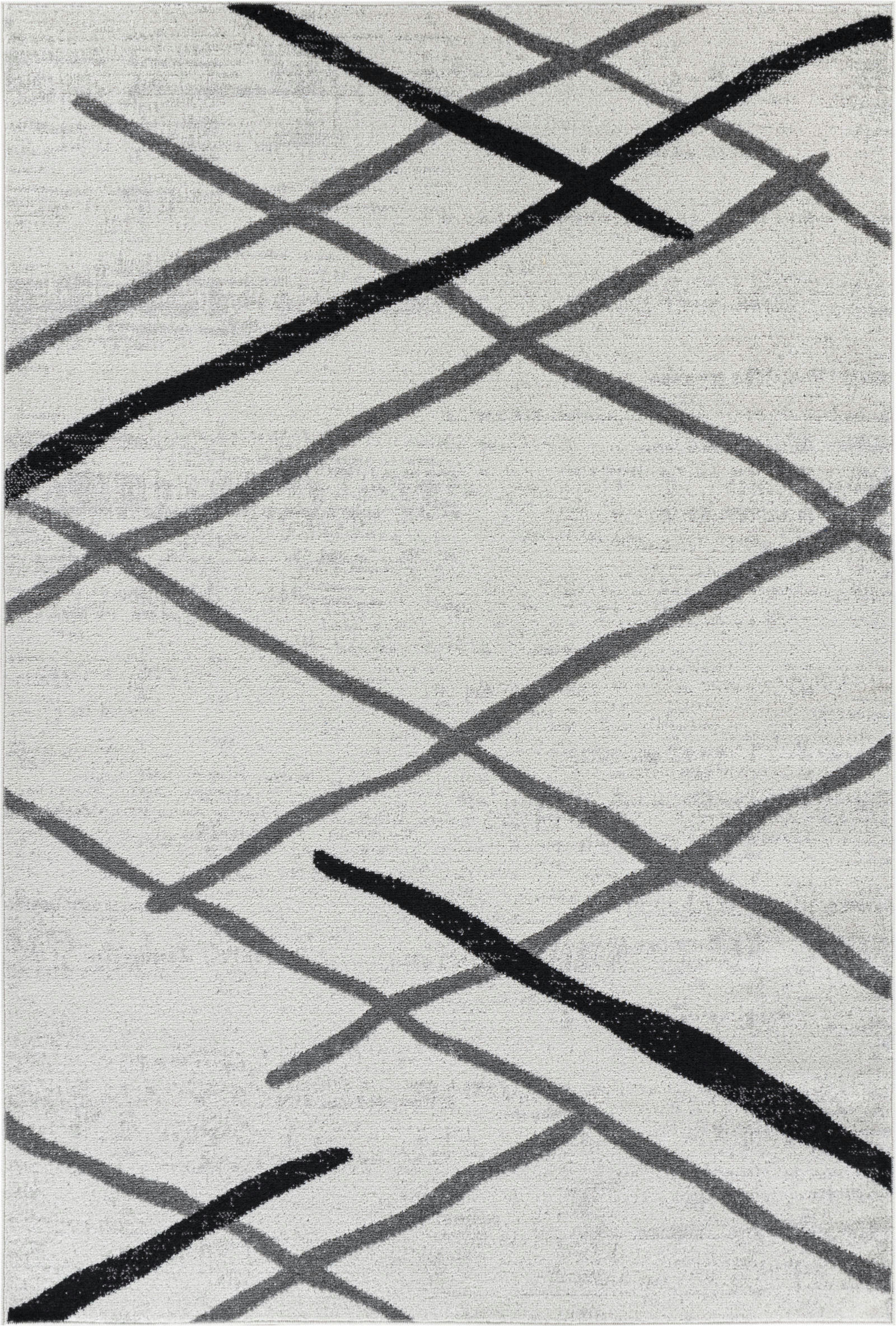 FELICIA - Tapis Scandinave Wabi-Sabi Blanc/Gris 120x170