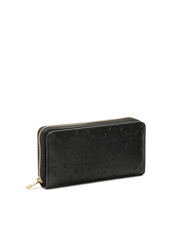 Openwork oblong wallet in the author's pattern