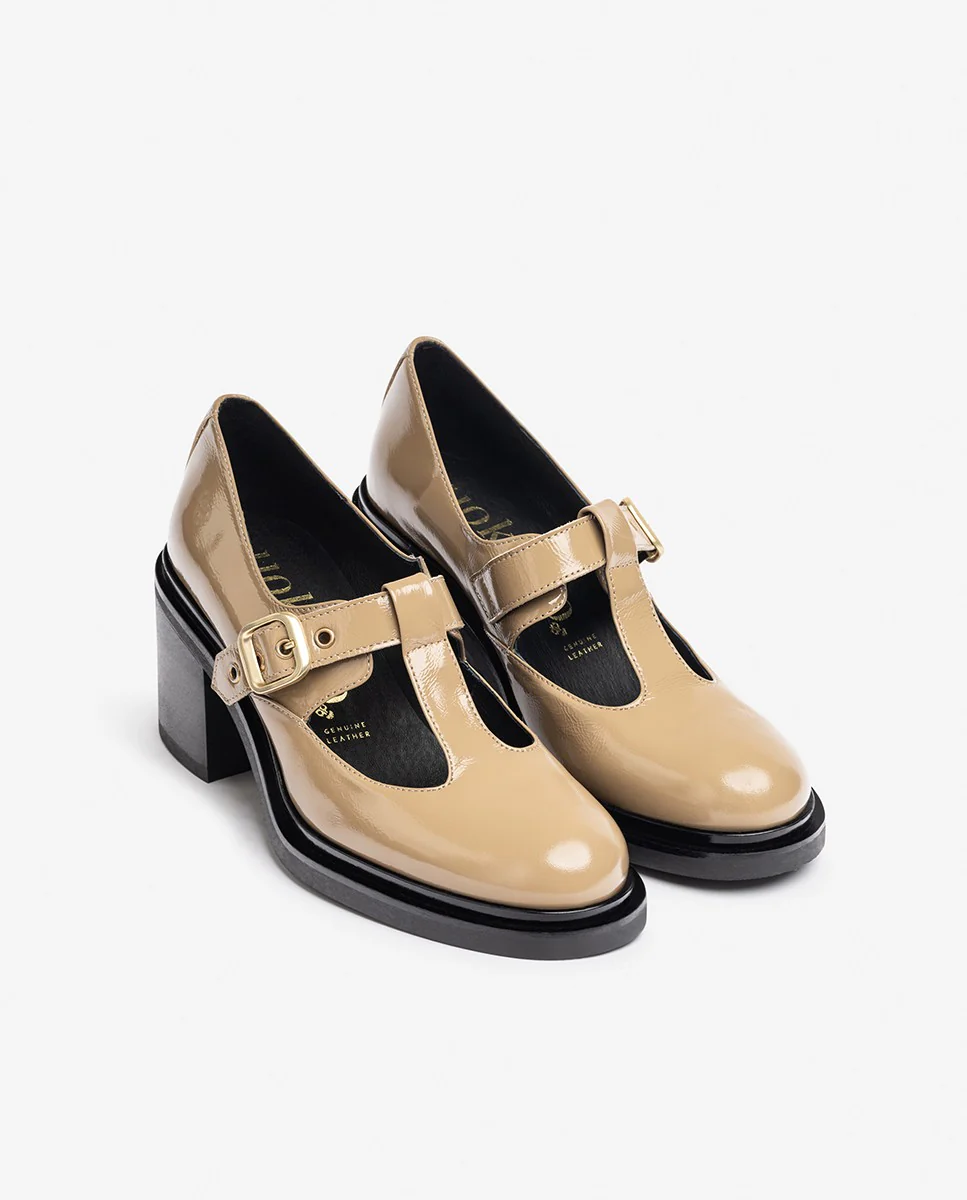 Zapato de tacón ELLA-003 beige
