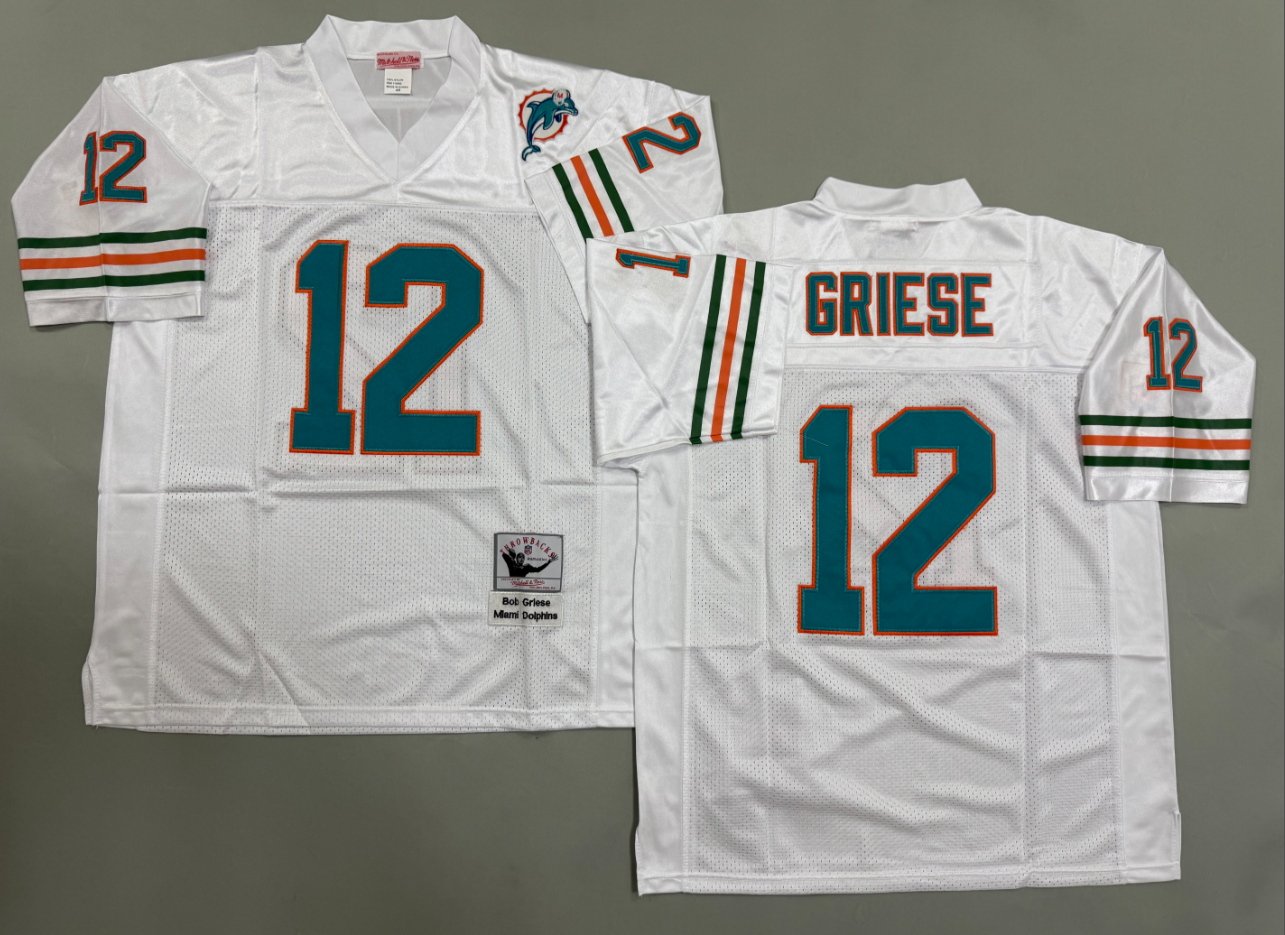 Bob Griese Miami Dolphins Authentic Throwback Retired Player Jersey