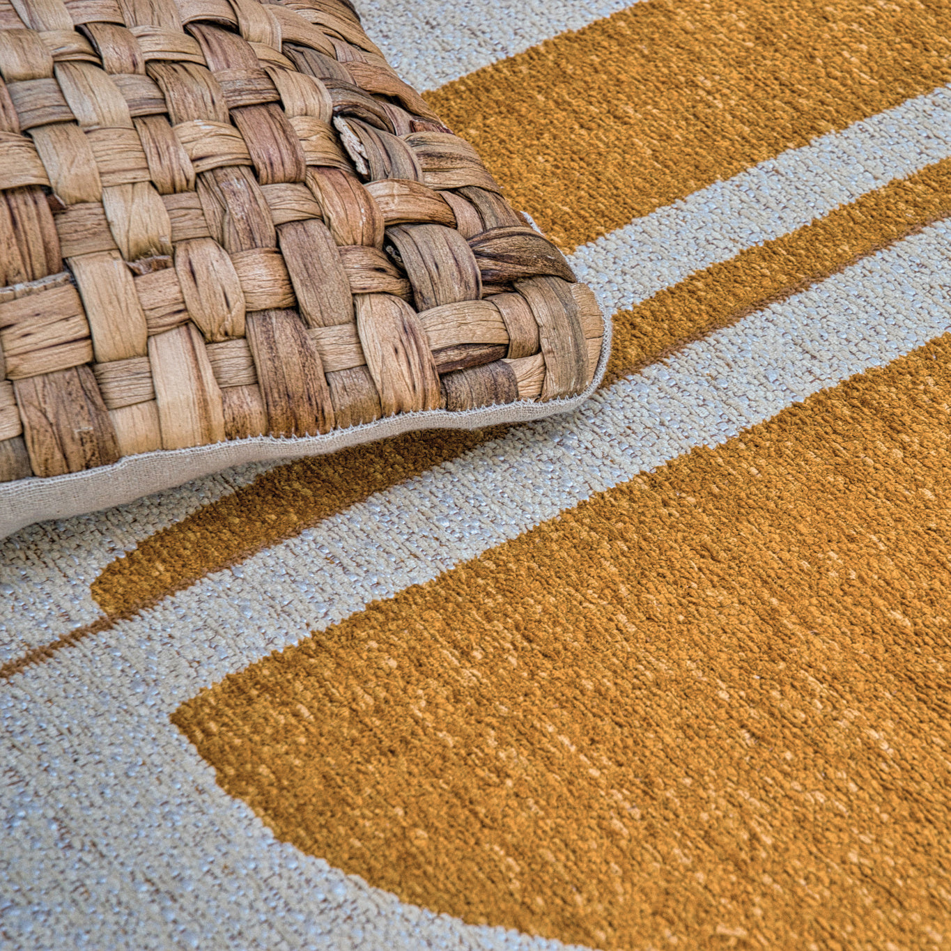 Louis de Poortere Craft Papercut Runner 80 x 250 cm - Curry