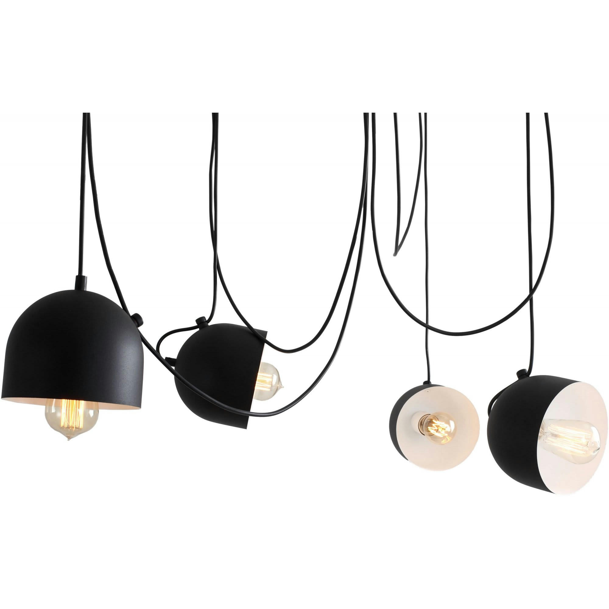 POPO - Suspension Acier Noir 15x15x15 cm
