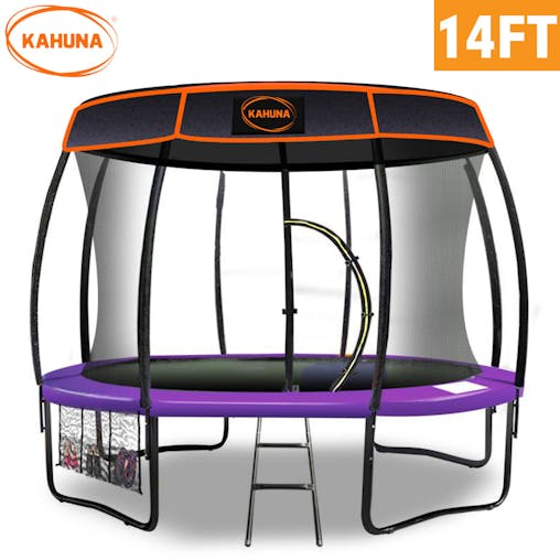 NNEDPE Kahuna Trampoline 14 ft withRoof - Purple