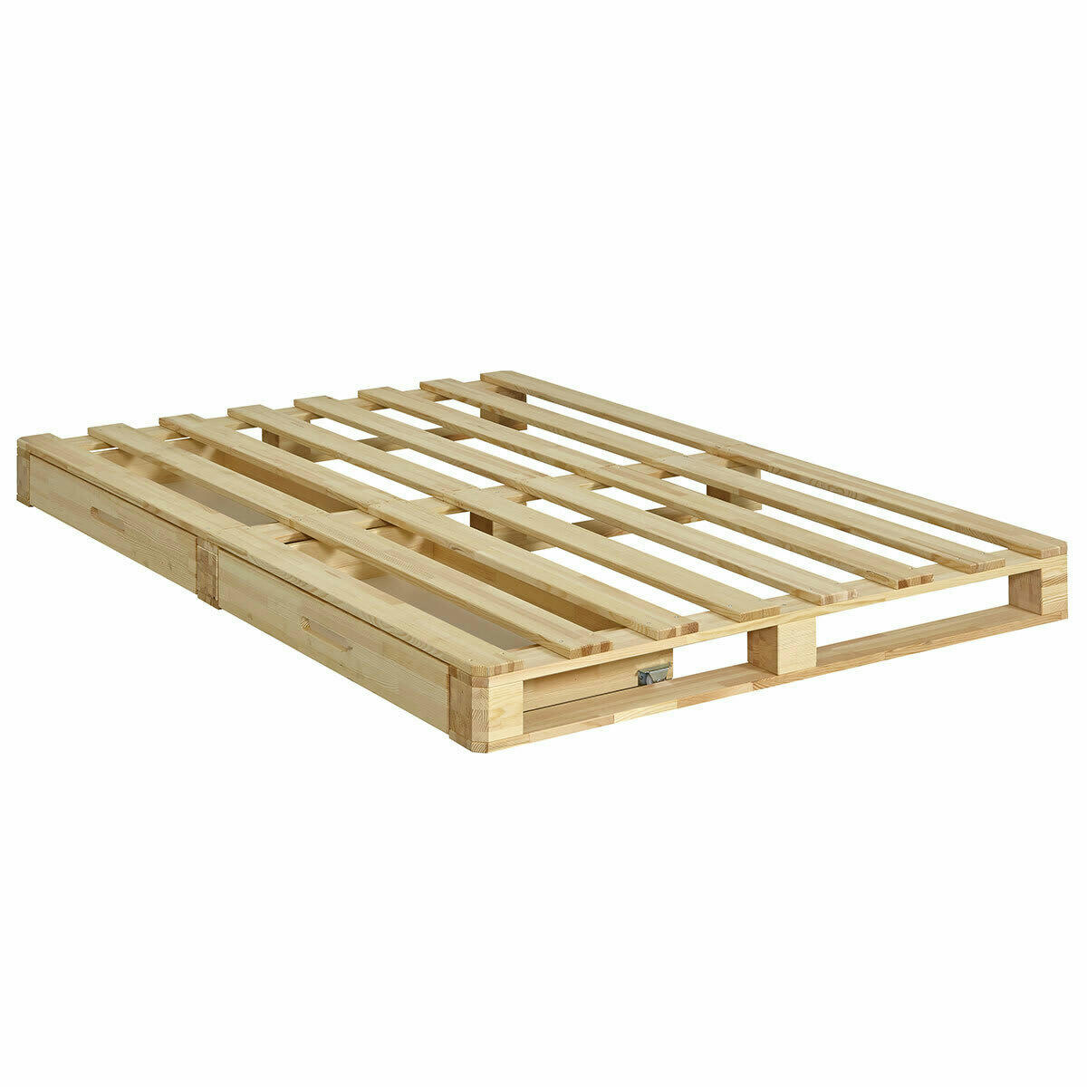CEMBRO - Pack lit palette avec matelas 160x200 cm bois massif
